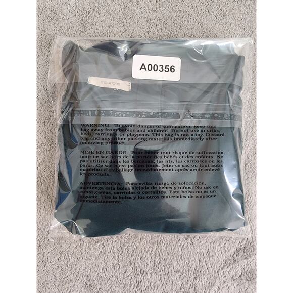 Maurices Ruffled Lace Cold Shoulder Long Sleeve Blouse Size S Green Back Button - Picture 8 of 8